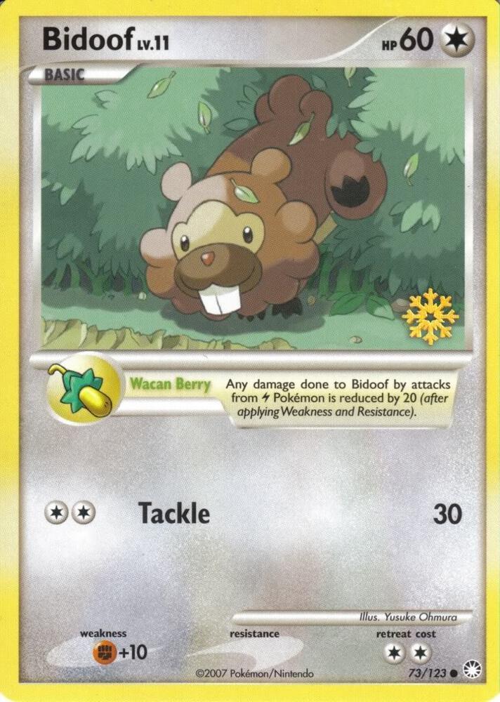 Mysterious Treasures Bidoof [Countdown-Calendar-Promo] Pokémon card